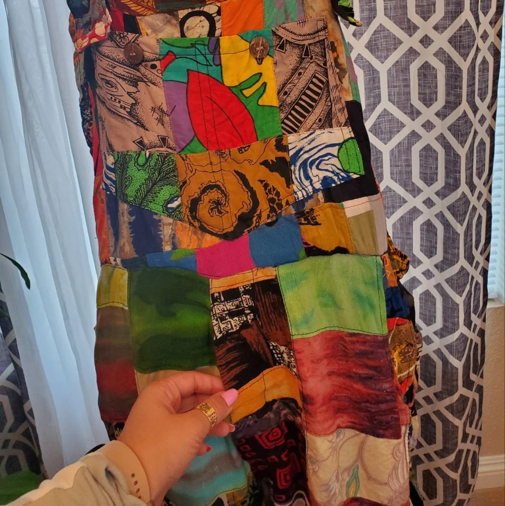 Rare Vintage Patchwork Overalls - Picture 9 of 16